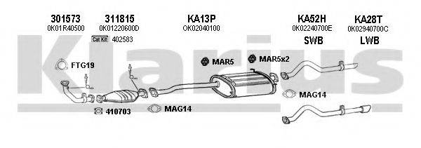 KLARIUS 500028U Система випуску ОГ