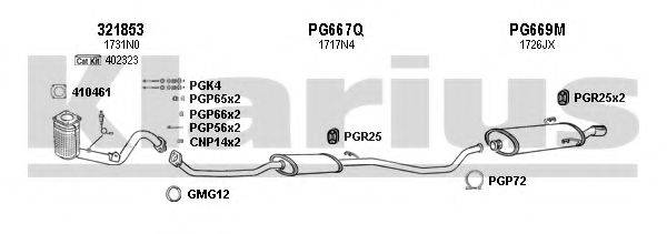 KLARIUS 630768U Система випуску ОГ