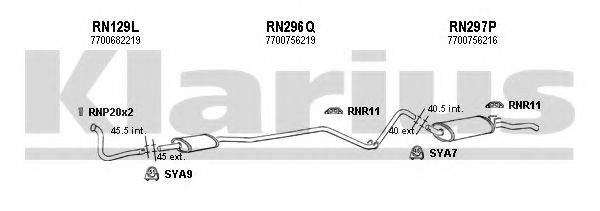 KLARIUS 720488U Система випуску ОГ