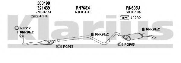 KLARIUS 720825U Система випуску ОГ