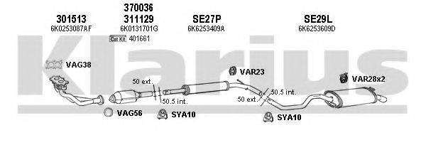 KLARIUS 790073U Система випуску ОГ