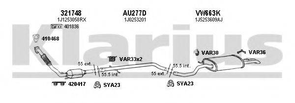 KLARIUS 790346U Система випуску ОГ
