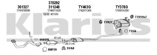 KLARIUS 900280U Система випуску ОГ