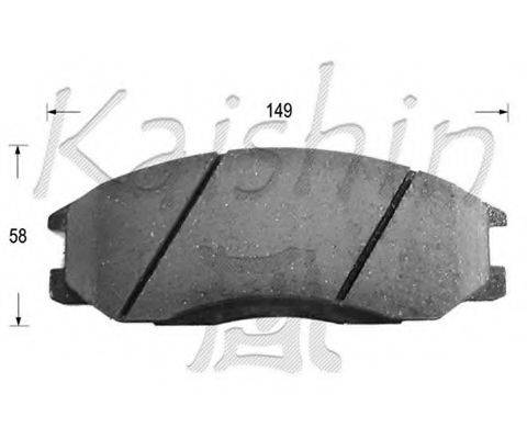 KAISHIN FK11103 Комплект гальмівних колодок, дискове гальмо