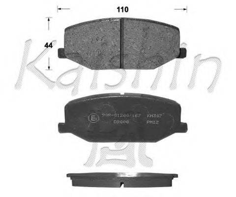 KAISHIN FK9000 Комплект гальмівних колодок, дискове гальмо