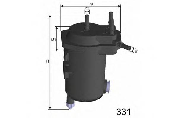 MISFAT F123A Паливний фільтр