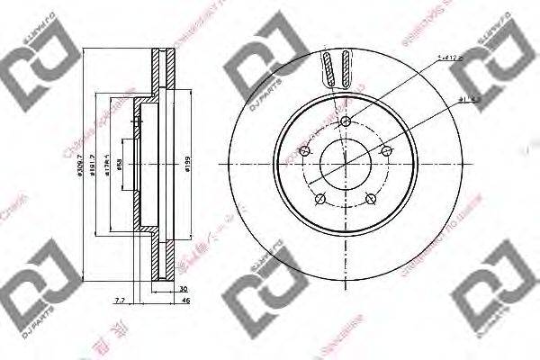 NISSAN 40206 AA510 гальмівний диск