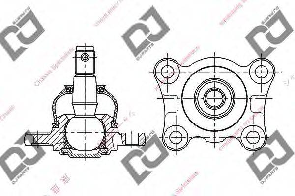 DJ PARTS DB1207 несучий / напрямний шарнір