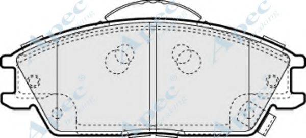 FIAT 25A1058101 Комплект гальмівних колодок, дискове гальмо