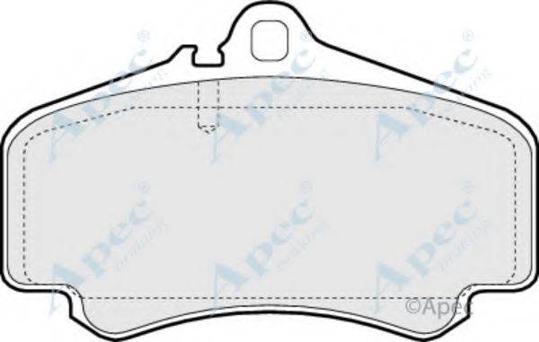 APEC BRAKING PAD1402 Комплект гальмівних колодок, дискове гальмо