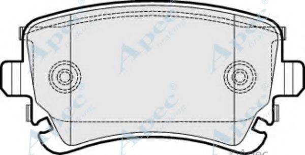 APEC BRAKING PAD1529 Комплект гальмівних колодок, дискове гальмо