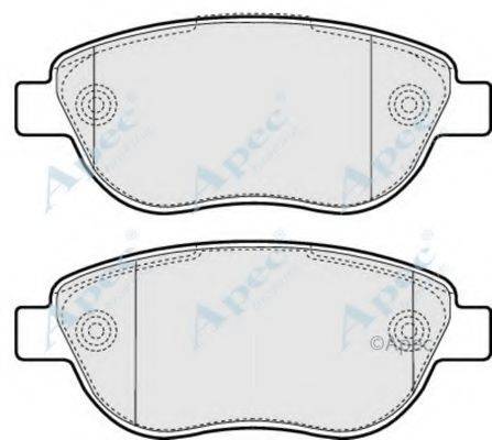 APEC BRAKING PAD1630 Комплект гальмівних колодок, дискове гальмо