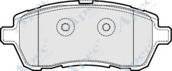 APEC BRAKING PAD1841 Комплект гальмівних колодок, дискове гальмо