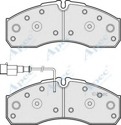 APEC BRAKING PAD1885 Комплект гальмівних колодок, дискове гальмо