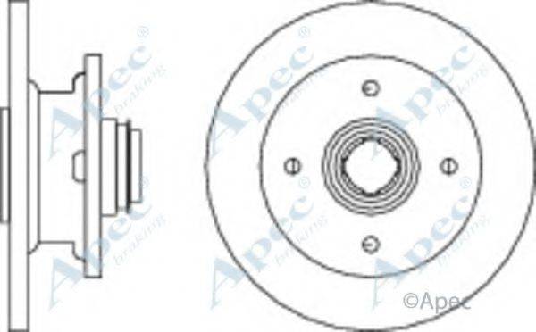 APEC BRAKING DSK102 гальмівний диск