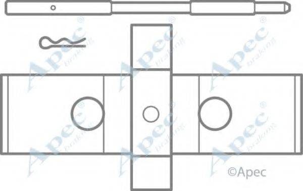 APEC BRAKING KIT1033 Комплектуючі, гальмівні колодки