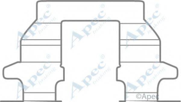 APEC BRAKING KIT1060 Комплектуючі, гальмівні колодки