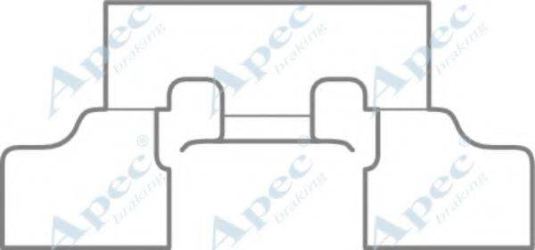 APEC BRAKING KIT1065 Комплектуючі, гальмівні колодки