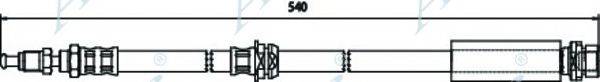 APEC BRAKING HOS3396 Гальмівний шланг