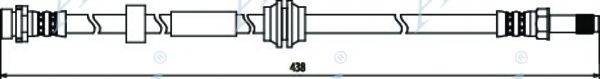 APEC BRAKING HOS3704 Гальмівний шланг