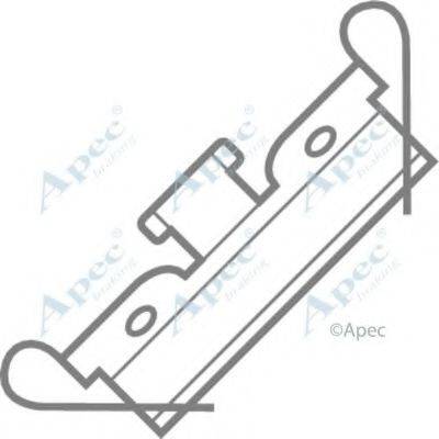 APEC BRAKING KIT245 Комплектуючі, гальмівні колодки