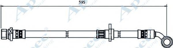 APEC BRAKING HOS3997 Гальмівний шланг