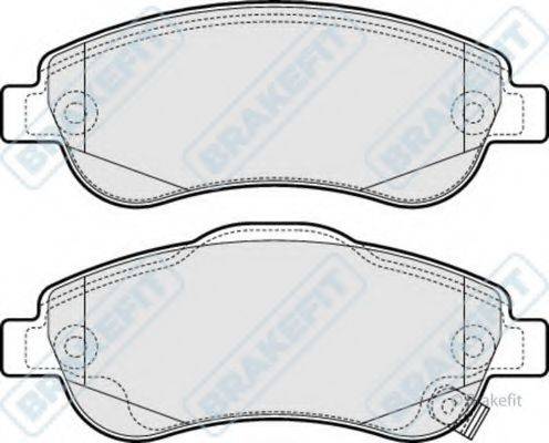 APEC BRAKING PD3320 Комплект гальмівних колодок, дискове гальмо