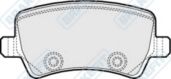 APEC BRAKING PD3224 Комплект гальмівних колодок, дискове гальмо