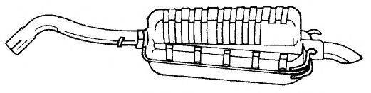 SIGAM 25698 Глушник вихлопних газів кінцевий