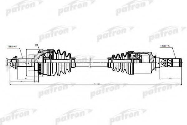SUBARU 28321-FE151 Шарнірний комплект, приводний вал
