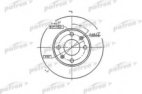 PATRON PBD1217 гальмівний диск