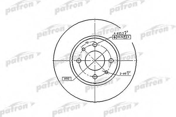 PATRON PBD1790 гальмівний диск