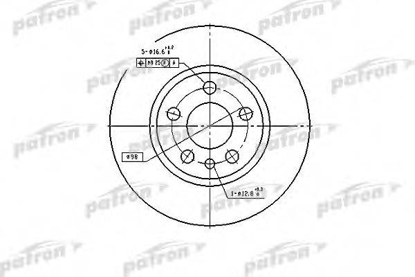 PATRON PBD2754 гальмівний диск