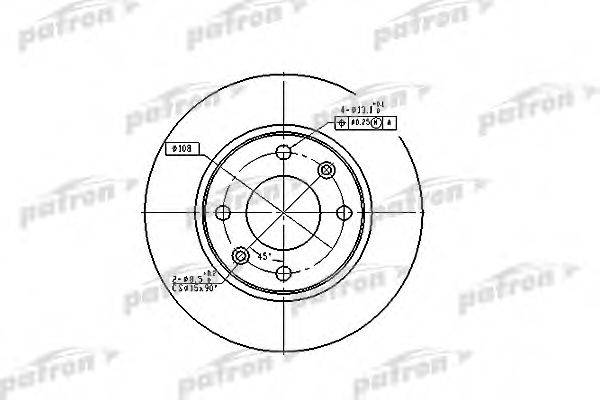 PATRON PBD2815 гальмівний диск