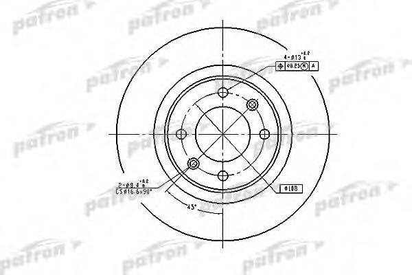 PATRON PBD4215 гальмівний диск
