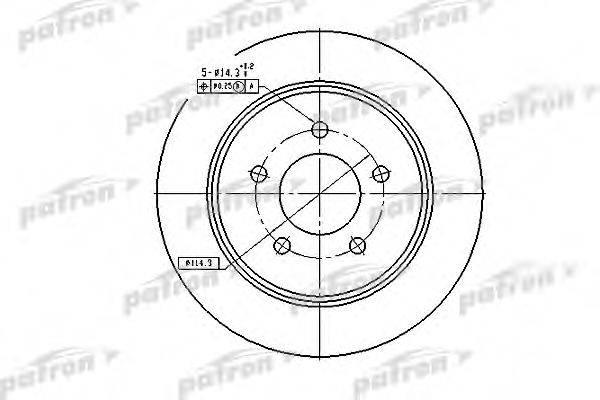 PATRON PBD7003 гальмівний диск