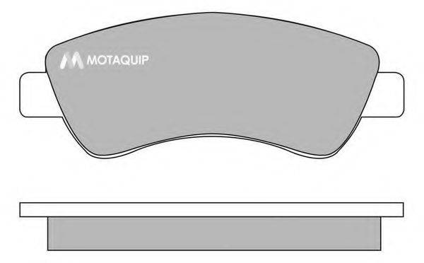 MOTAQUIP LVXL1006 Комплект гальмівних колодок, дискове гальмо