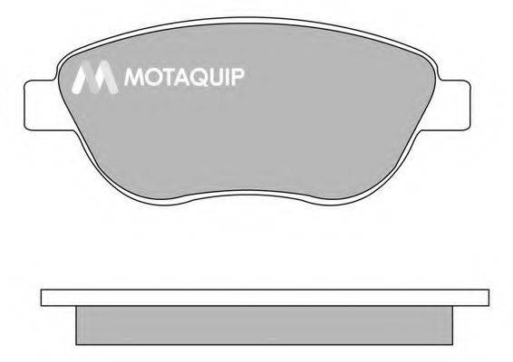 MOTAQUIP LVXL1007 Комплект гальмівних колодок, дискове гальмо