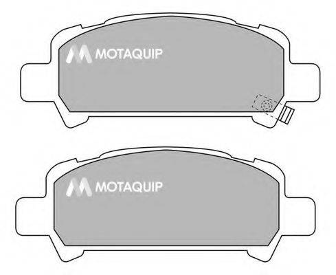 MOTAQUIP LVXL1010 Комплект гальмівних колодок, дискове гальмо