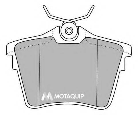 MOTAQUIP LVXL1163 Комплект гальмівних колодок, дискове гальмо