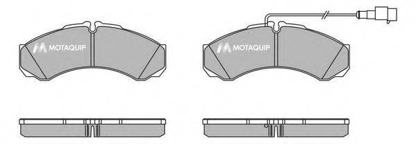 MOTAQUIP LVXL1427 Комплект гальмівних колодок, дискове гальмо