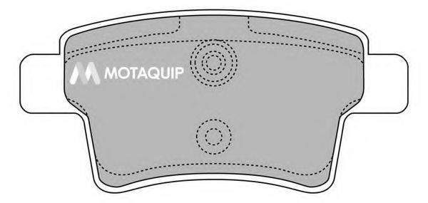 MOTAQUIP LVXL1374 Комплект гальмівних колодок, дискове гальмо