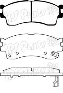 IPS PARTS IBD1K07 Комплект гальмівних колодок, дискове гальмо