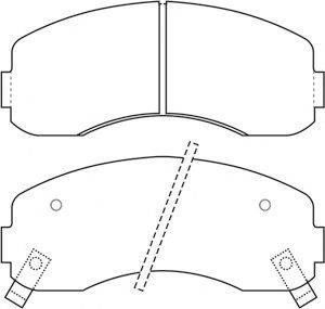 IPS PARTS IBD1K11 Комплект гальмівних колодок, дискове гальмо