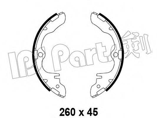 IPS PARTS IBL4313 Гальмівні колодки