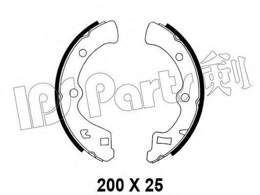 IPS PARTS IBL4406 Гальмівні колодки