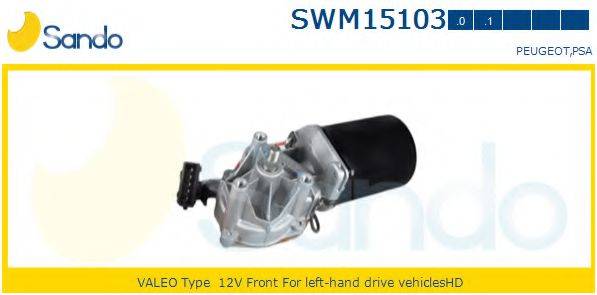 SANDO SWM151031 Двигун склоочисника