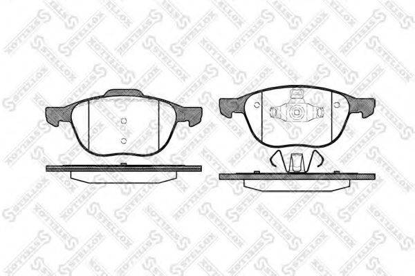 STELLOX 1093000BSX Комплект гальмівних колодок, дискове гальмо