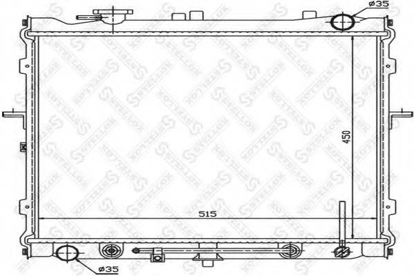 STELLOX 1025390SX Радіатор, охолодження двигуна