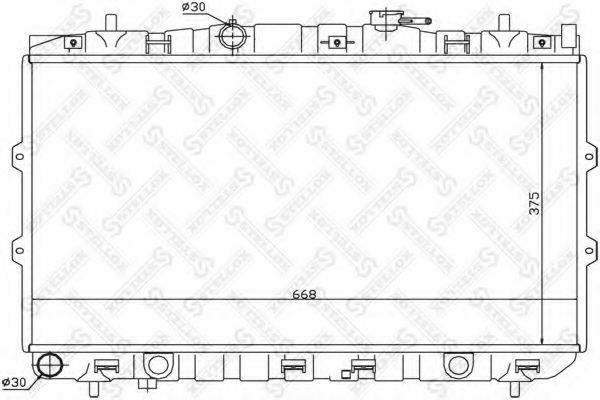 STELLOX 1025467SX Радіатор, охолодження двигуна